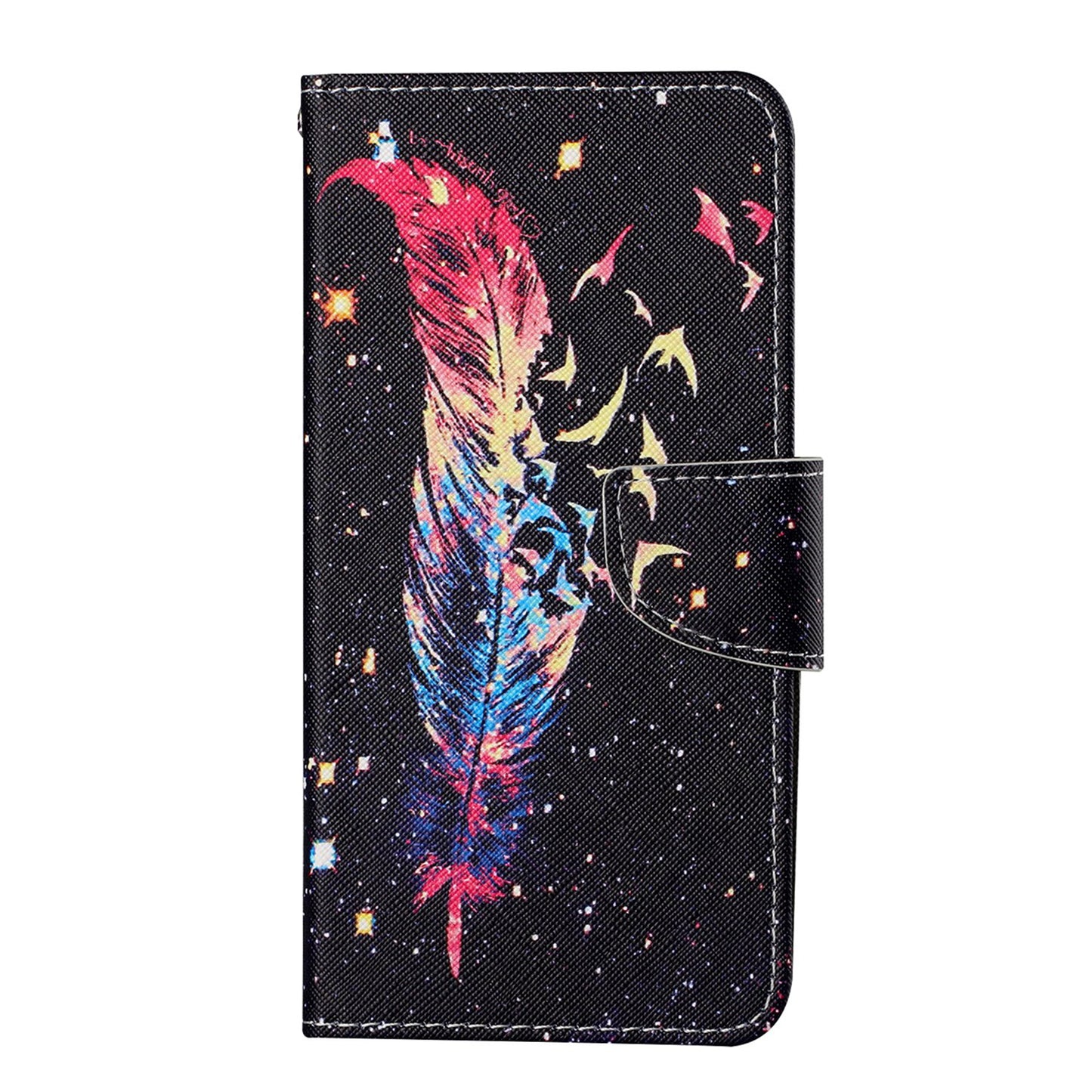 Handy Strap Pattern-Printing Full Protection Leather Cell Case with Wallet and Stand for iPhone 13 Pro Max 6.7 inch