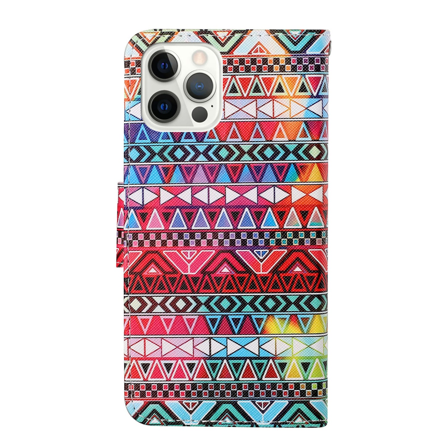 Handy Strap Pattern-Printing Full Protection Leather Cell Case with Wallet and Stand for iPhone 13 Pro Max 6.7 inch