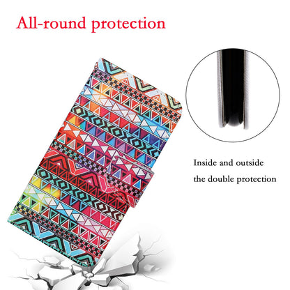 Handy Strap Pattern-Printing Full Protection Leather Cell Case with Wallet and Stand for iPhone 13 Pro Max 6.7 inch