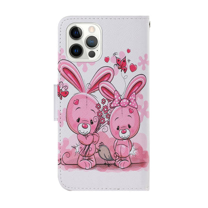 Pattern-Printing Card Slots Strap Leather Cell Case with Wallet and Stand for iPhone 13 Pro Max 6.7 inch