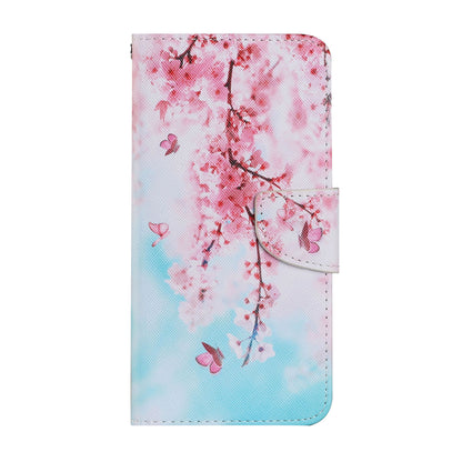 Pattern-Printing Card Slots Strap Leather Cell Case with Wallet and Stand for iPhone 13 Pro Max 6.7 inch