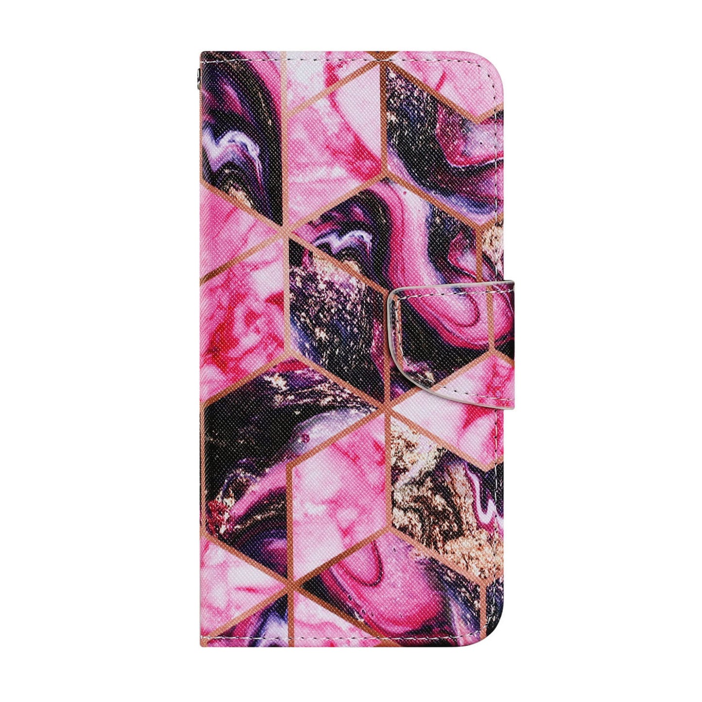 Pattern-Printing Card Slots Strap Leather Cell Case with Wallet and Stand for iPhone 13 Pro Max 6.7 inch