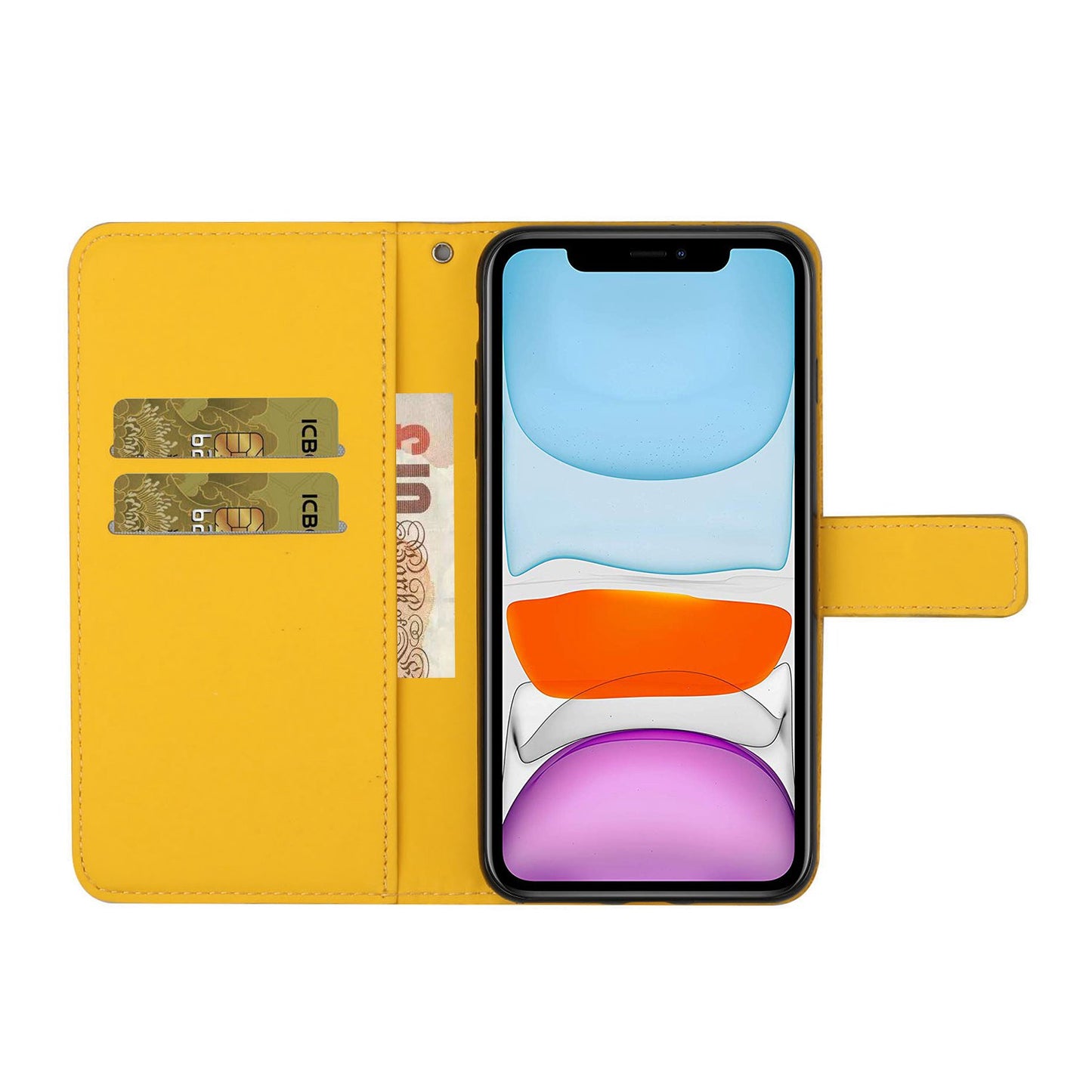 Ethnic Style Imprinted Flower Wallet Leather Case with Stand for iPhone 13 Pro 6.1 inch