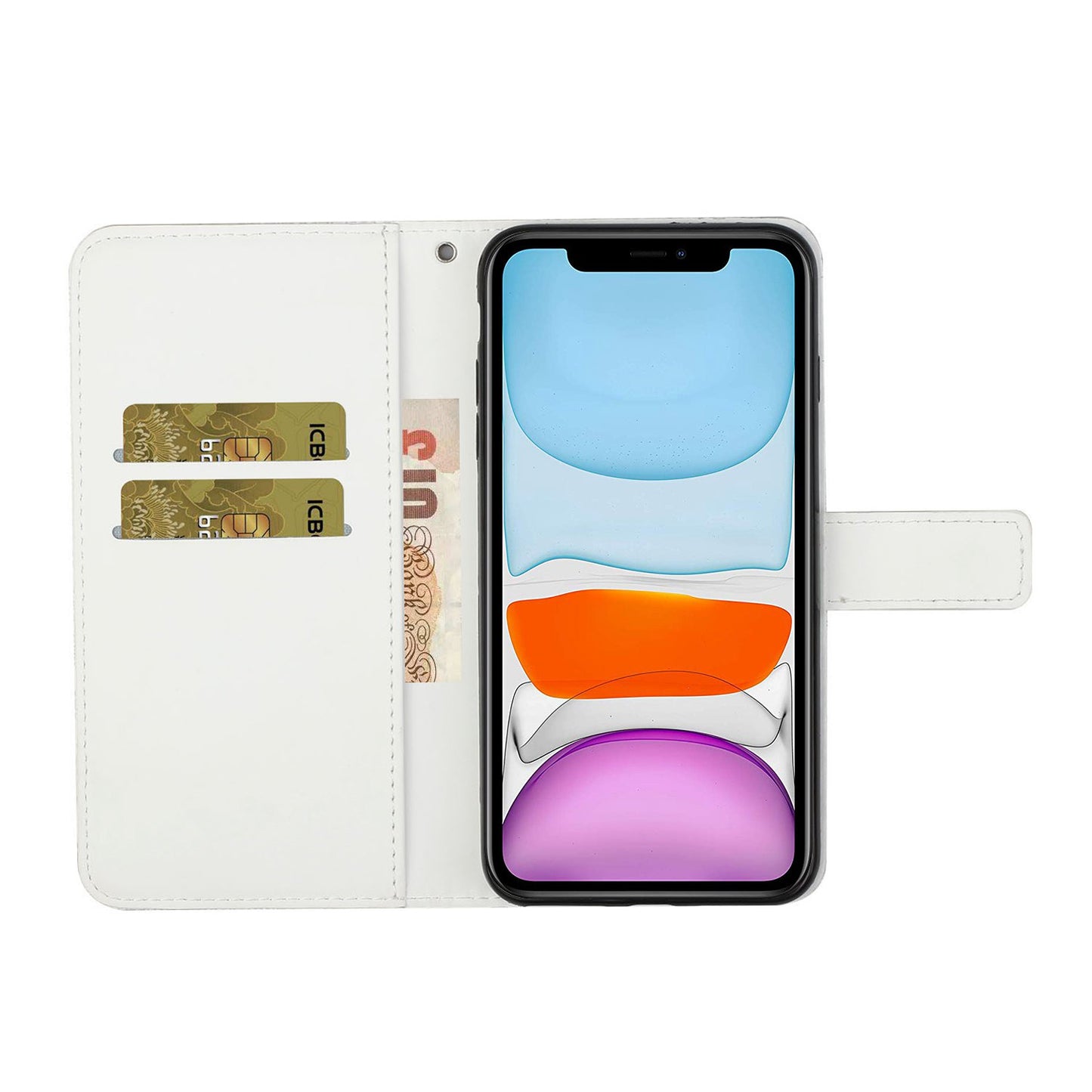 Ethnic Style Imprinted Flower Wallet Leather Case with Stand for iPhone 13 Pro 6.1 inch
