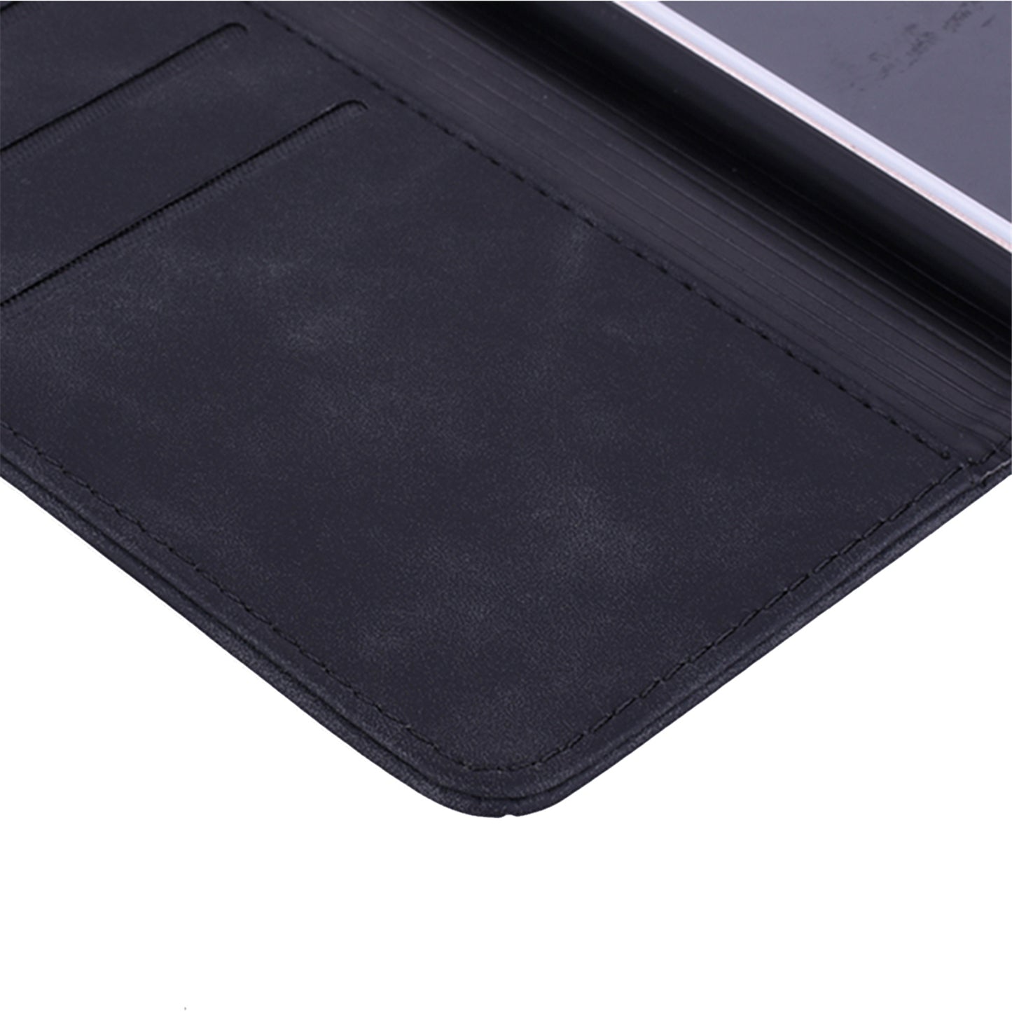 Imprint Flower All-round Protection Phone Shell Wallet Stand Design Leather Case for iPhone 13 Pro 6.1 inch