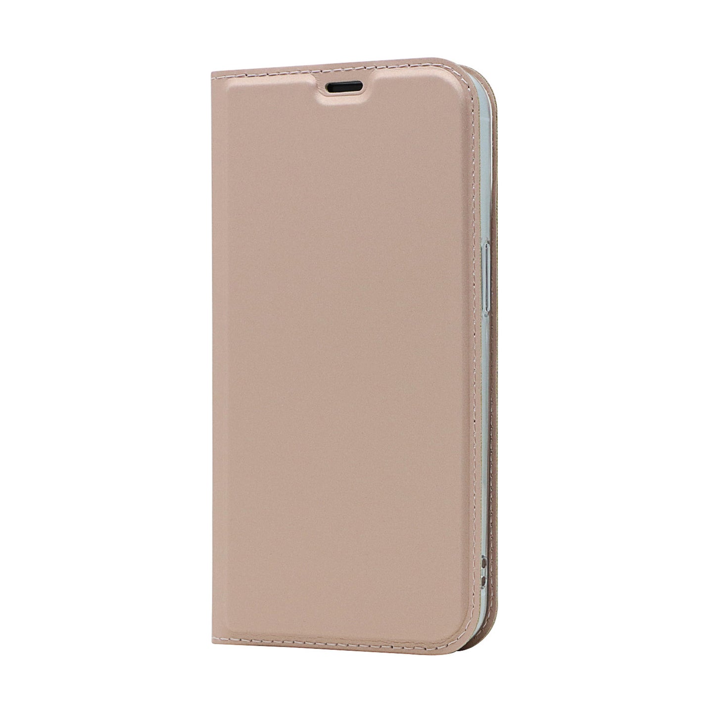 All-around Protection Auto-absorbed Fashion Solid Color Card Slot Shockproof Leather Phone Cover Case with Stand for iPhone 13 Pro 6.1 inch