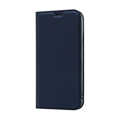 All-around Protection Auto-absorbed Fashion Solid Color Card Slot Shockproof Leather Phone Cover Case with Stand for iPhone 13 Pro 6.1 inch