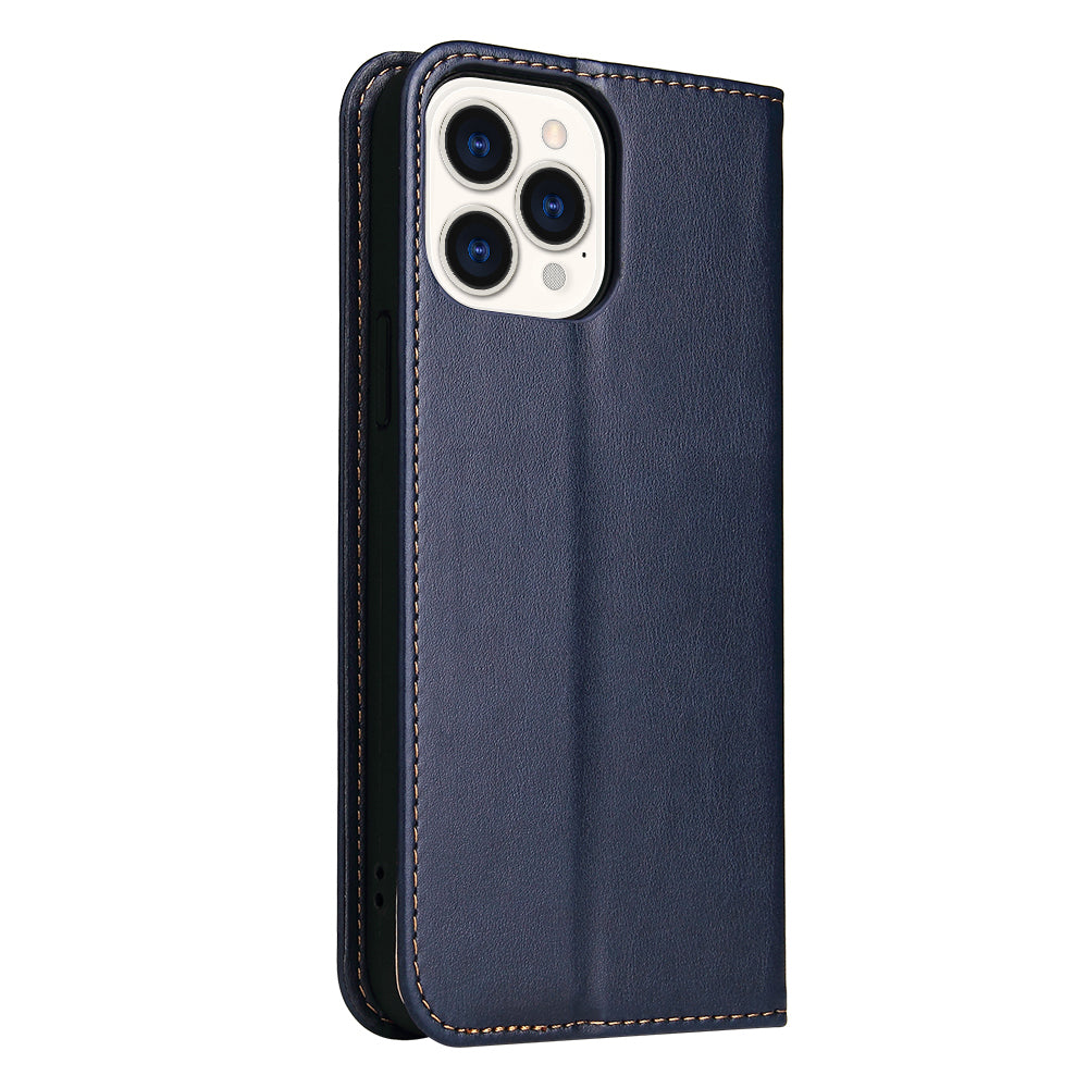 PU Leather Texture Wallet Card Slots Stand Design Phone Case for iPhone 13 Pro 6.1 inch