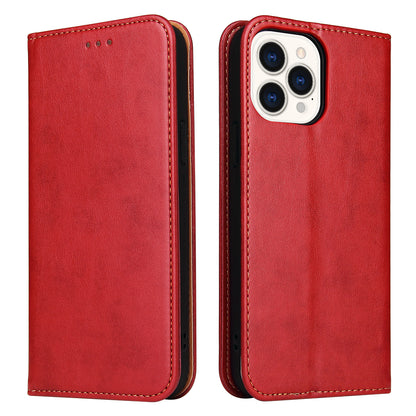 PU Leather Texture Wallet Card Slots Stand Design Phone Case for iPhone 13 Pro 6.1 inch
