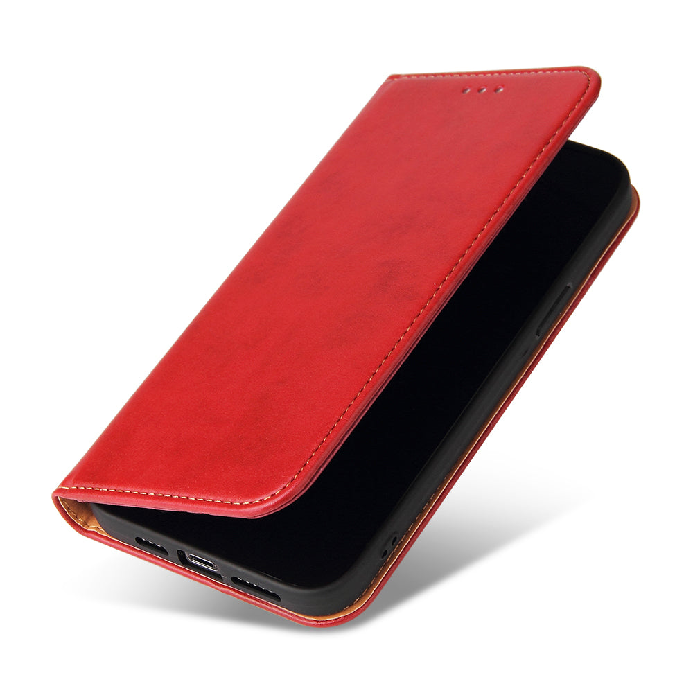 PU Leather Texture Wallet Card Slots Stand Design Phone Case for iPhone 13 Pro 6.1 inch
