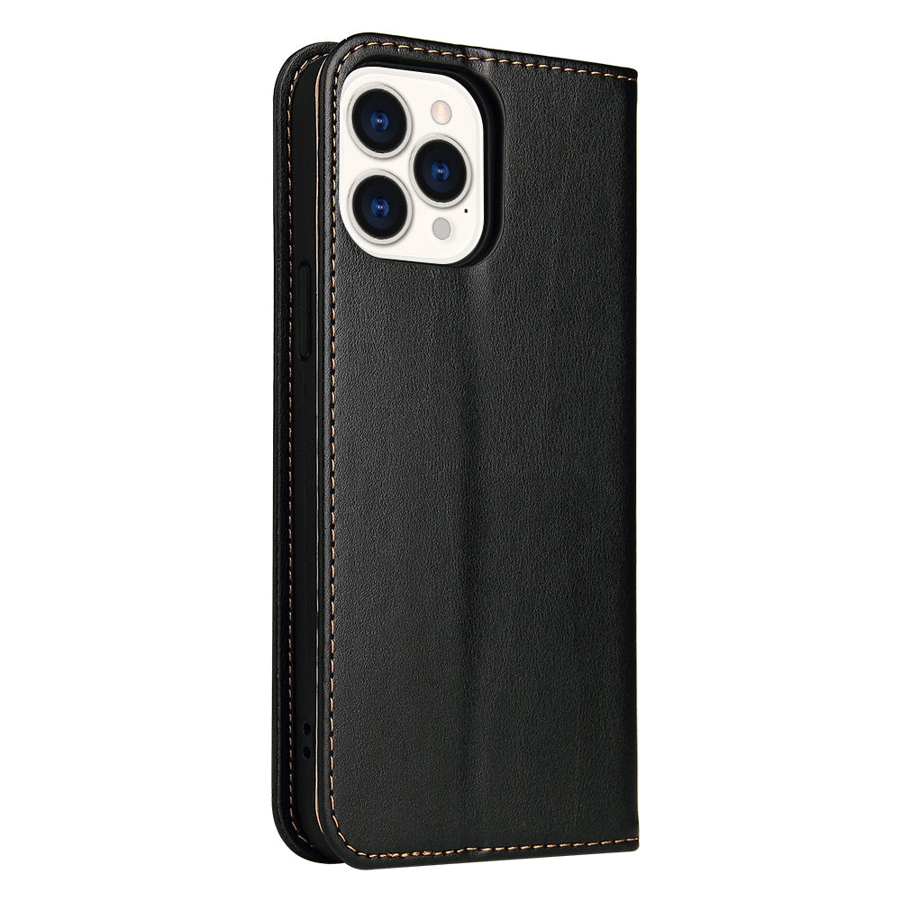 PU Leather Texture Wallet Card Slots Stand Design Phone Case for iPhone 13 Pro 6.1 inch