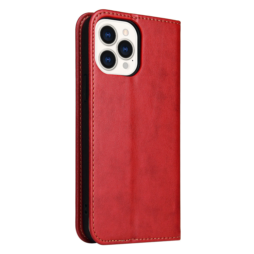 PU Leather Texture Full Protection Wallet Stand Design Phone Case for iPhone 13 Pro Max