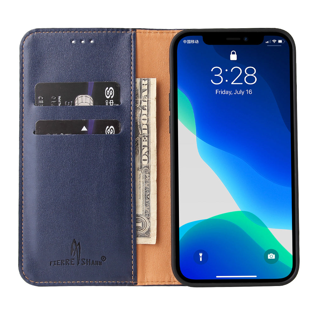 PU Leather Texture Full Protection Wallet Stand Design Phone Case for iPhone 13 Pro Max