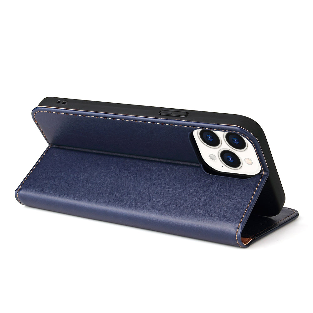 PU Leather Texture Full Protection Wallet Stand Design Phone Case for iPhone 13 Pro Max