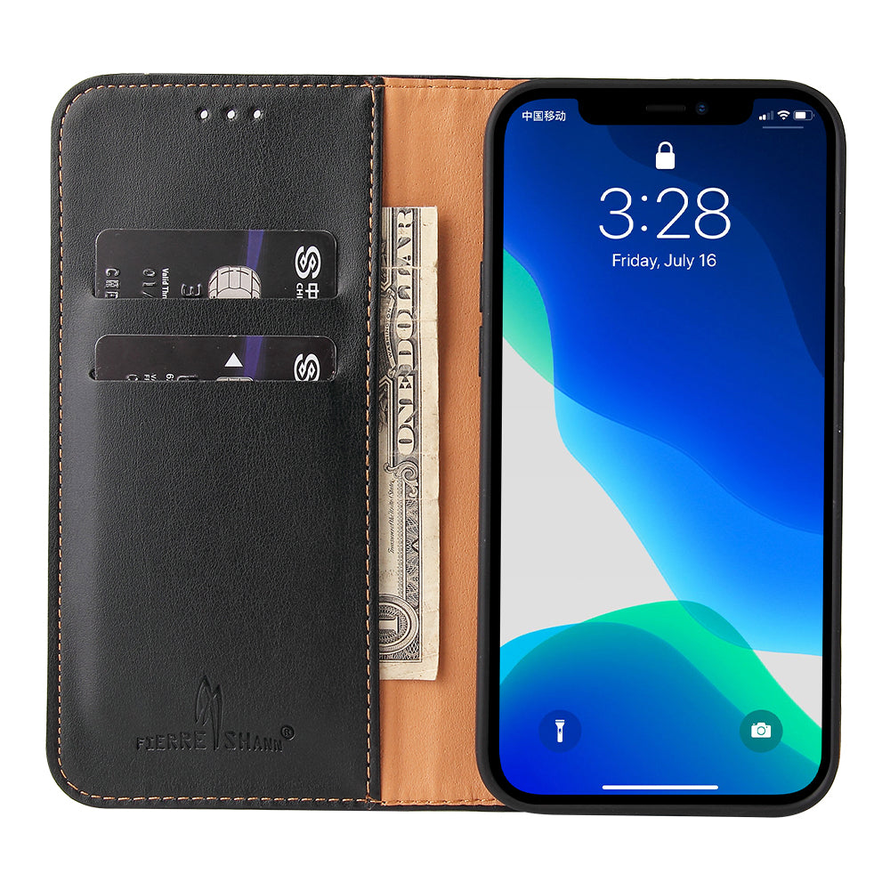PU Leather Texture Full Protection Wallet Stand Design Phone Case for iPhone 13 Pro Max