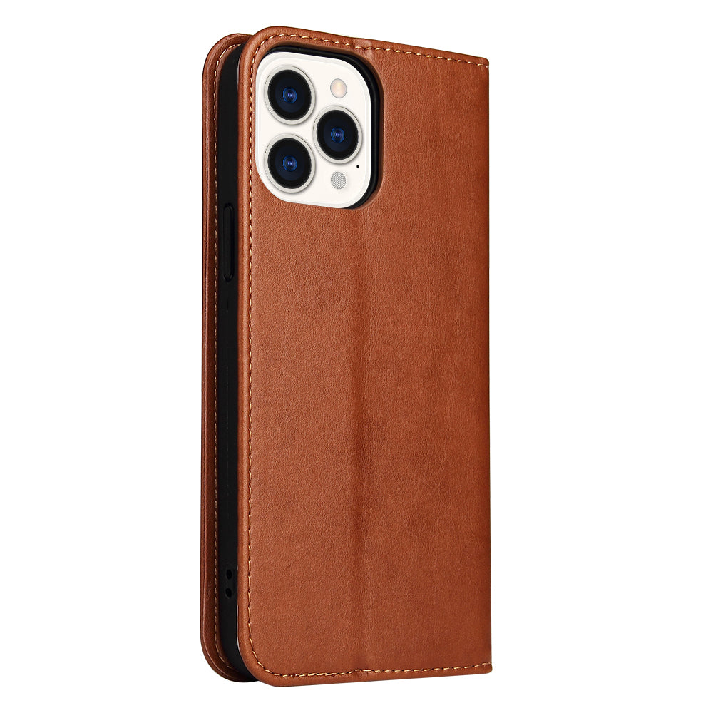 PU Leather Texture Full Protection Wallet Stand Design Phone Case for iPhone 13 Pro Max