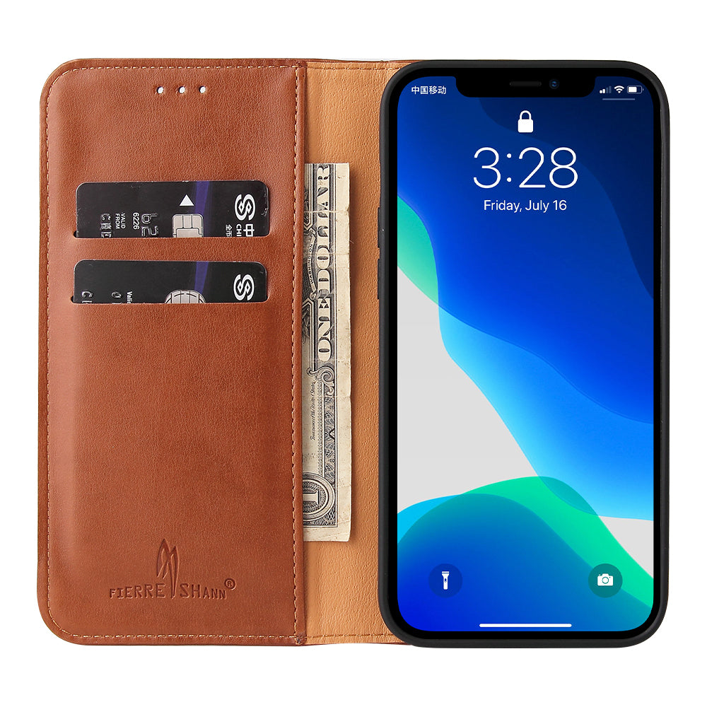 PU Leather Texture Full Protection Wallet Stand Design Phone Case for iPhone 13 Pro Max