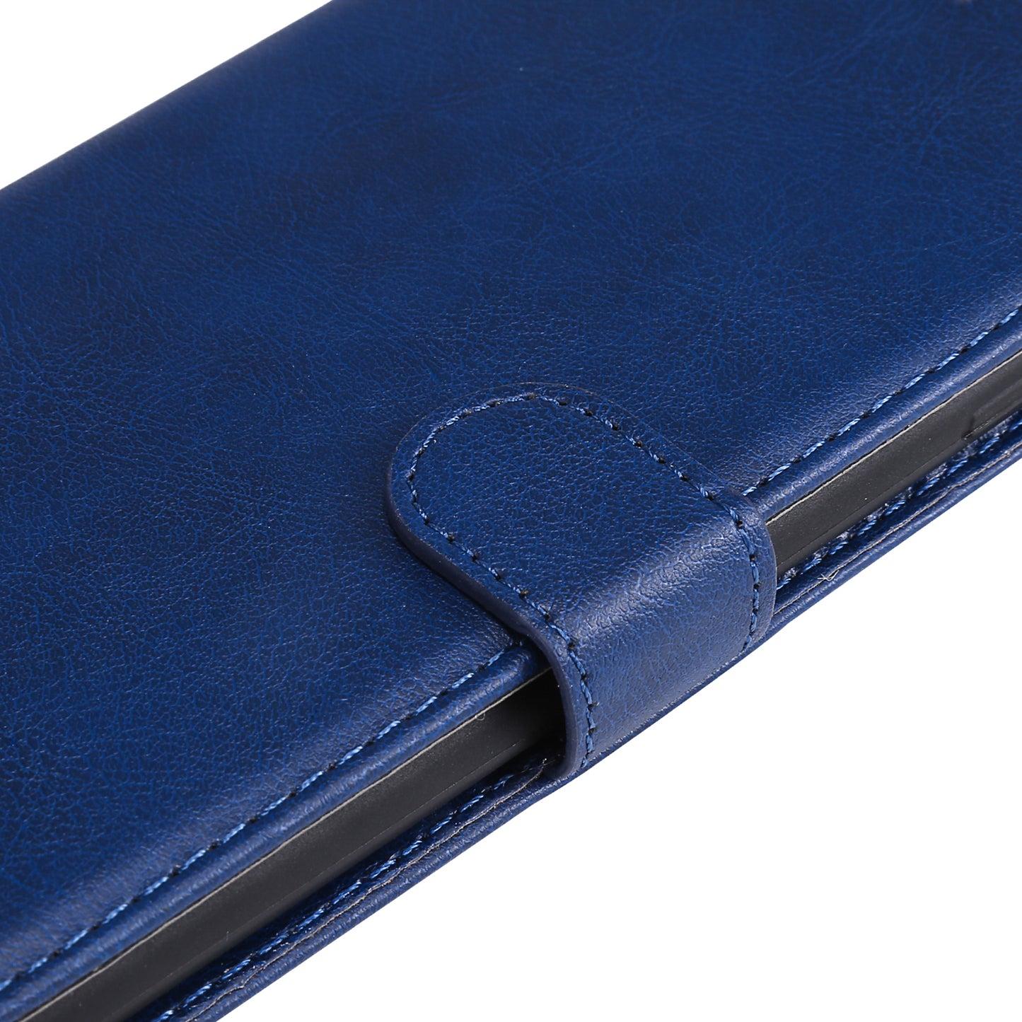 KT Leather Series-2 Solid Color PU Leather Phone Case Wallet Stand Shell with Strap for iPhone 13 Pro 6.1 inch
