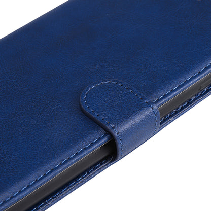 KT Leather Series-2 Solid Color PU Leather Phone Case Wallet Stand Shell with Strap for iPhone 13 Pro 6.1 inch