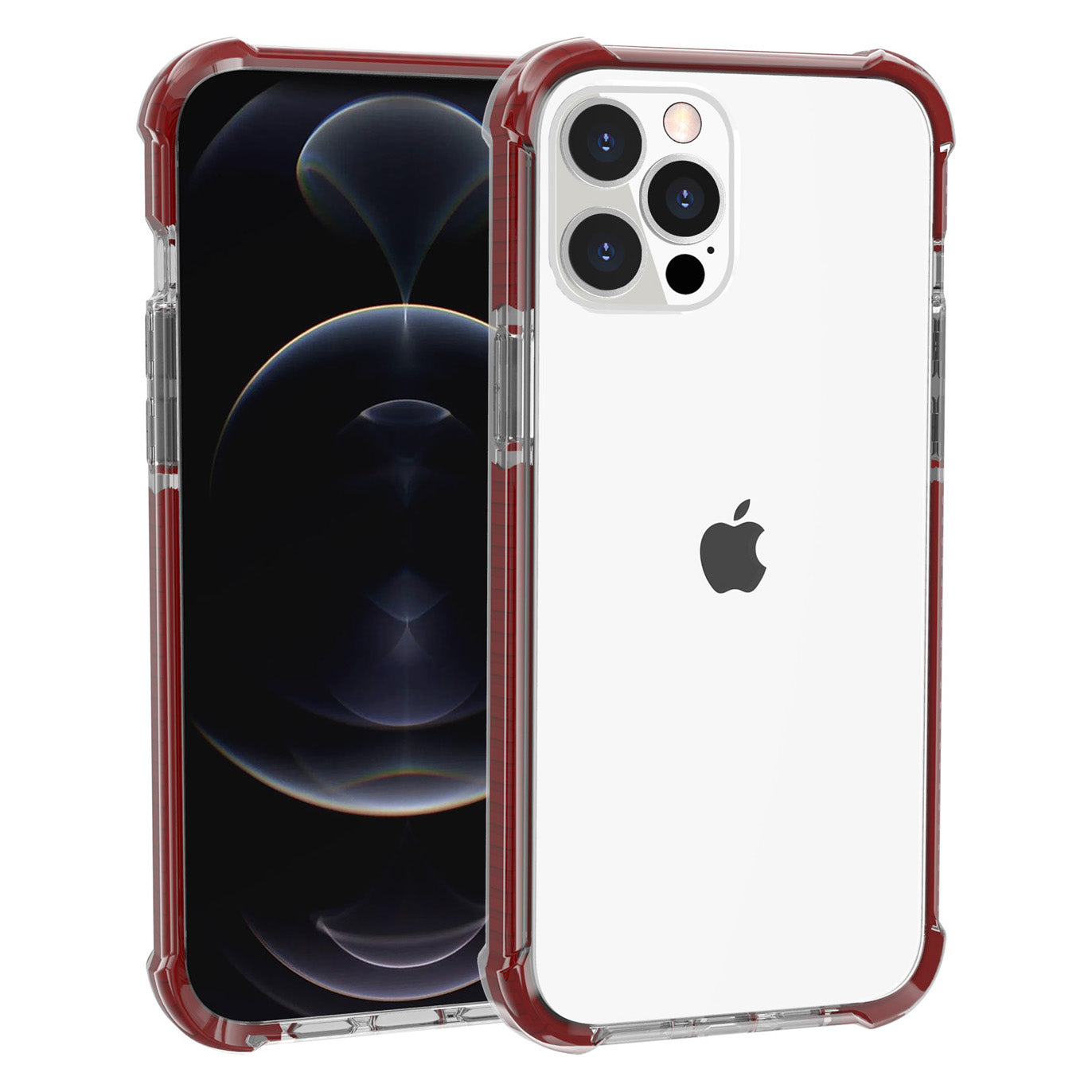 Transparent Acrylic Thickened Four Corners Clear Shockproof Phone Case for Apple iPhone 13 Pro 6.1 inch