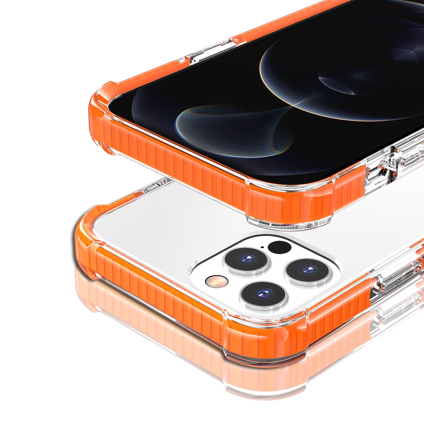 Transparent Acrylic Thickened Four Corners Clear Shockproof Phone Case for Apple iPhone 13 Pro 6.1 inch