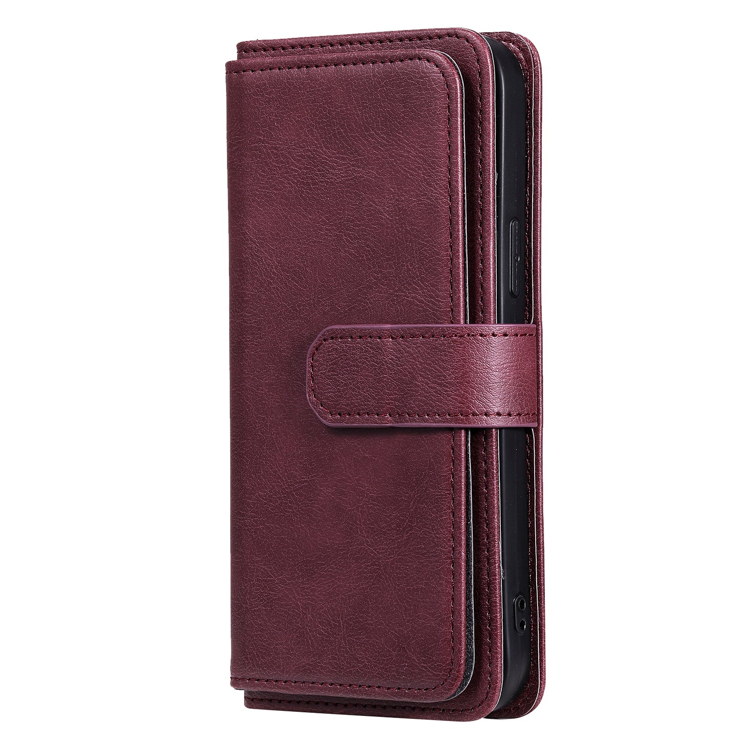 KT Multi-functional Series-1 Multiple Card Slots Drop-Resistant Wallet Design Phone Cover Stand Shell for iPhone 13 Pro Max 6.7 inch