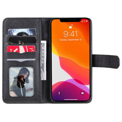 KT Multi-functional Series-1 Multiple Card Slots Drop-Resistant Wallet Design Phone Cover Stand Shell for iPhone 13 Pro Max 6.7 inch