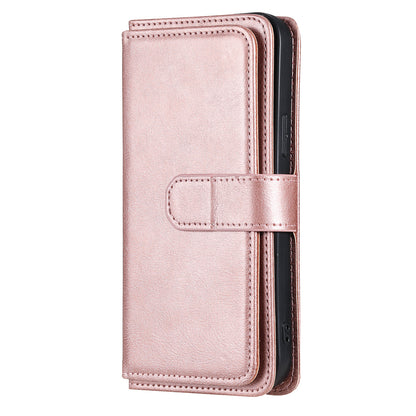 KT Multi-functional Series-1 Multiple Card Slots Drop-Resistant Wallet Design Phone Cover Stand Shell for iPhone 13 Pro Max 6.7 inch