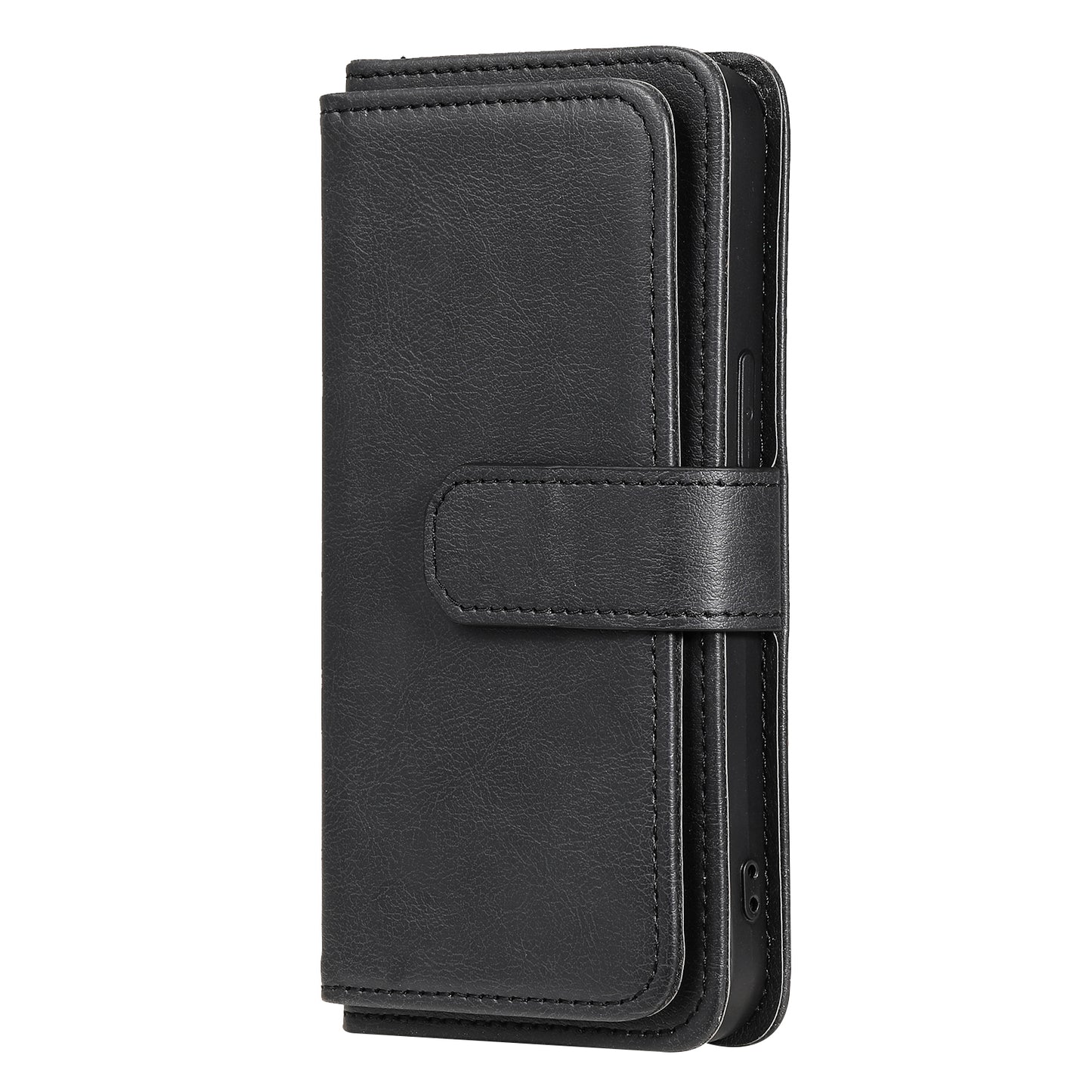 For iPhone 13 Pro 6.1 inch KT Multi-functional Series-1 Large Capacity Phone Cover Stand Shell with Multiple Card Slots Wallet Design