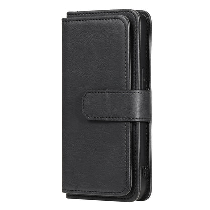For iPhone 13 Pro 6.1 inch KT Multi-functional Series-1 Large Capacity Phone Cover Stand Shell with Multiple Card Slots Wallet Design