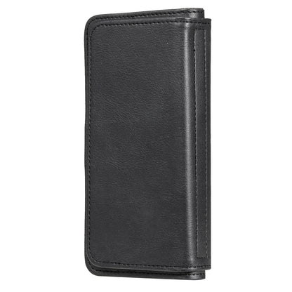 For iPhone 13 Pro 6.1 inch KT Multi-functional Series-1 Large Capacity Phone Cover Stand Shell with Multiple Card Slots Wallet Design