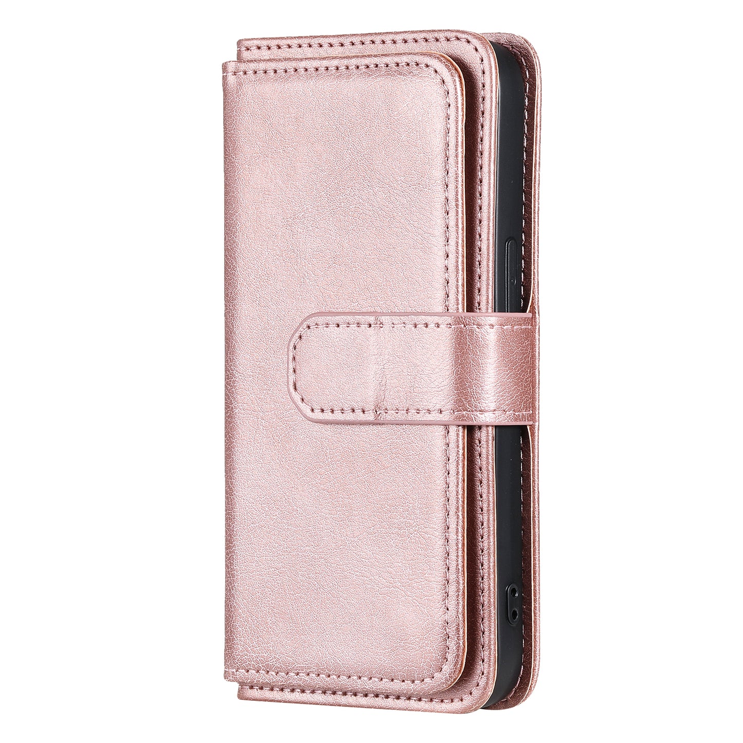 For iPhone 13 Pro 6.1 inch KT Multi-functional Series-1 Large Capacity Phone Cover Stand Shell with Multiple Card Slots Wallet Design
