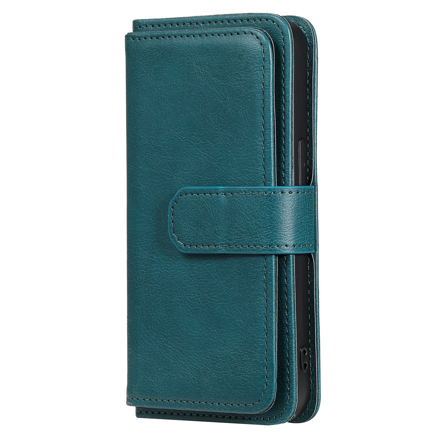 For iPhone 13 Pro 6.1 inch KT Multi-functional Series-1 Large Capacity Phone Cover Stand Shell with Multiple Card Slots Wallet Design