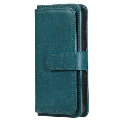 For iPhone 13 Pro 6.1 inch KT Multi-functional Series-1 Large Capacity Phone Cover Stand Shell with Multiple Card Slots Wallet Design