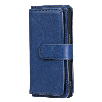 For iPhone 13 Pro 6.1 inch KT Multi-functional Series-1 Large Capacity Phone Cover Stand Shell with Multiple Card Slots Wallet Design