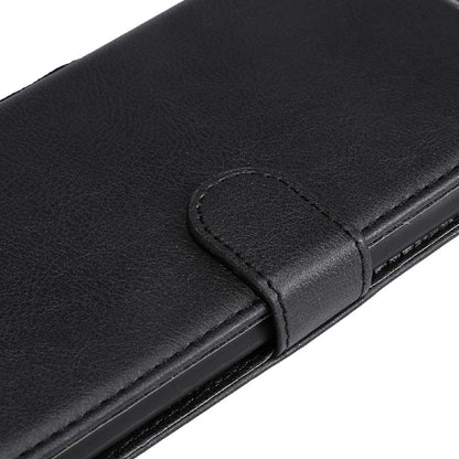 KT Leather Series-2 Magnetic Clasp Wallet Design Leather Stand Phone Casing with Handy Strap for iPhone 13 Pro Max 6.7 inch