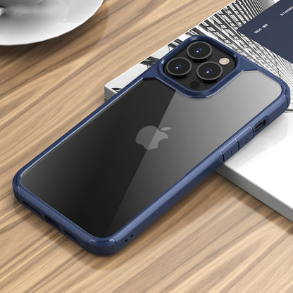 IPAKY Royal Series Acrylic + TPU Hybrid Clear Back Double Layer Protection Phone Shell for iPhone 13 Pro Max 6.7 inch