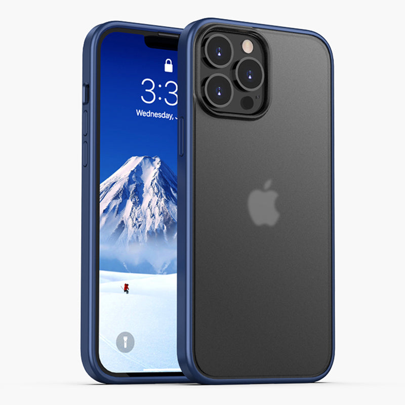 IPAKY Specter Series Hard Plastic Back + Soft TPU Frame Thin Hybrid Protective Cover for iPhone 13 Pro Max 6.7 inch