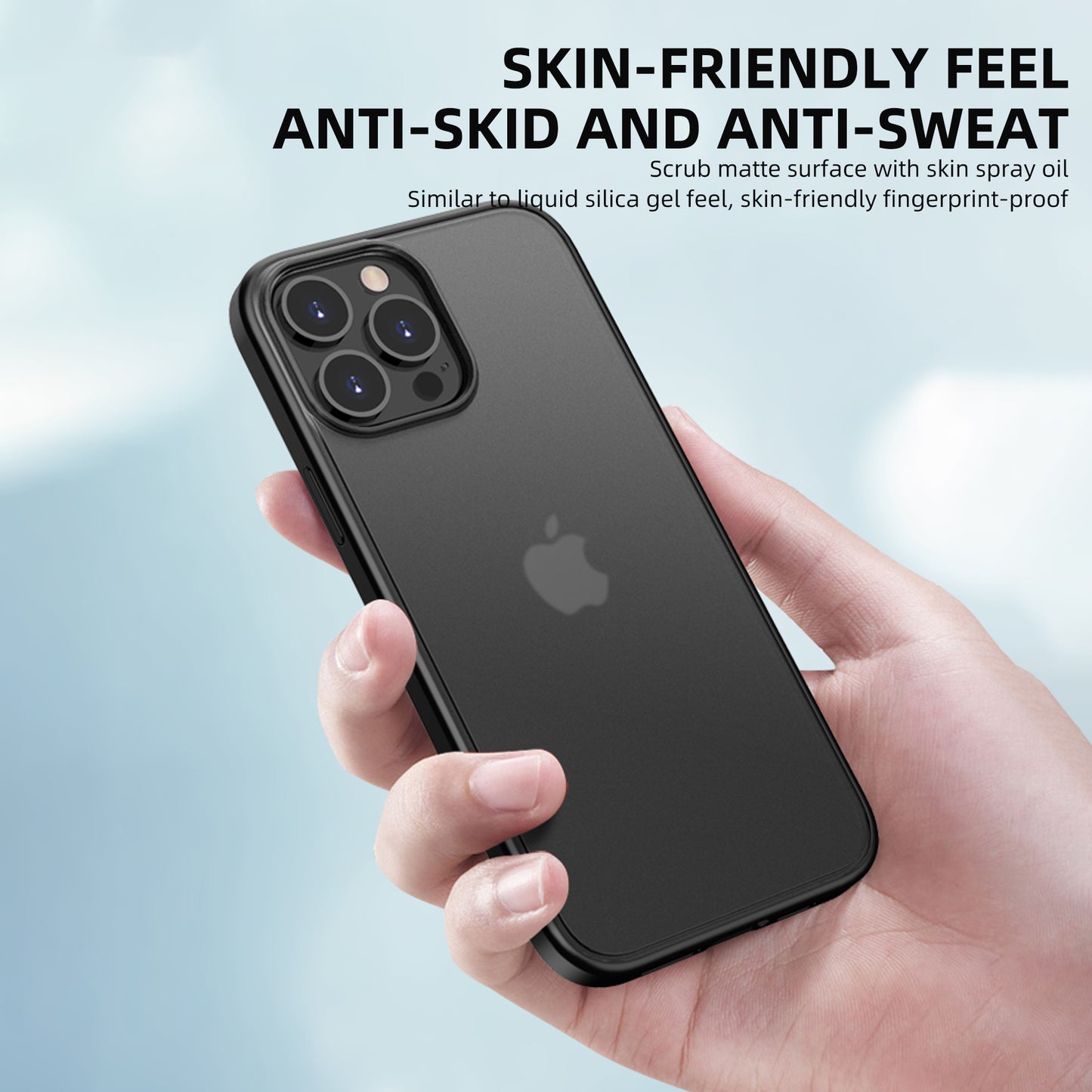 IPAKY Specter Series Hard Plastic Back + Soft TPU Frame Thin Hybrid Protective Cover for iPhone 13 Pro Max 6.7 inch
