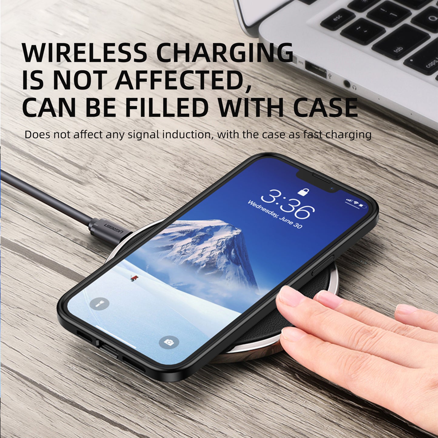 IPAKY Specter Series Hard Plastic Back + Soft TPU Frame Thin Hybrid Protective Cover for iPhone 13 Pro Max 6.7 inch