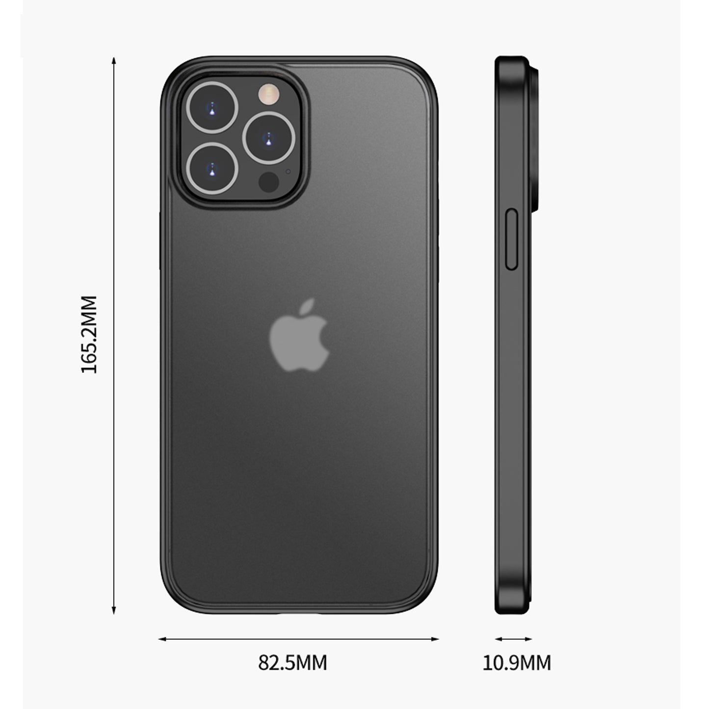 IPAKY Specter Series Hard Plastic Back + Soft TPU Frame Thin Hybrid Protective Cover for iPhone 13 Pro Max 6.7 inch