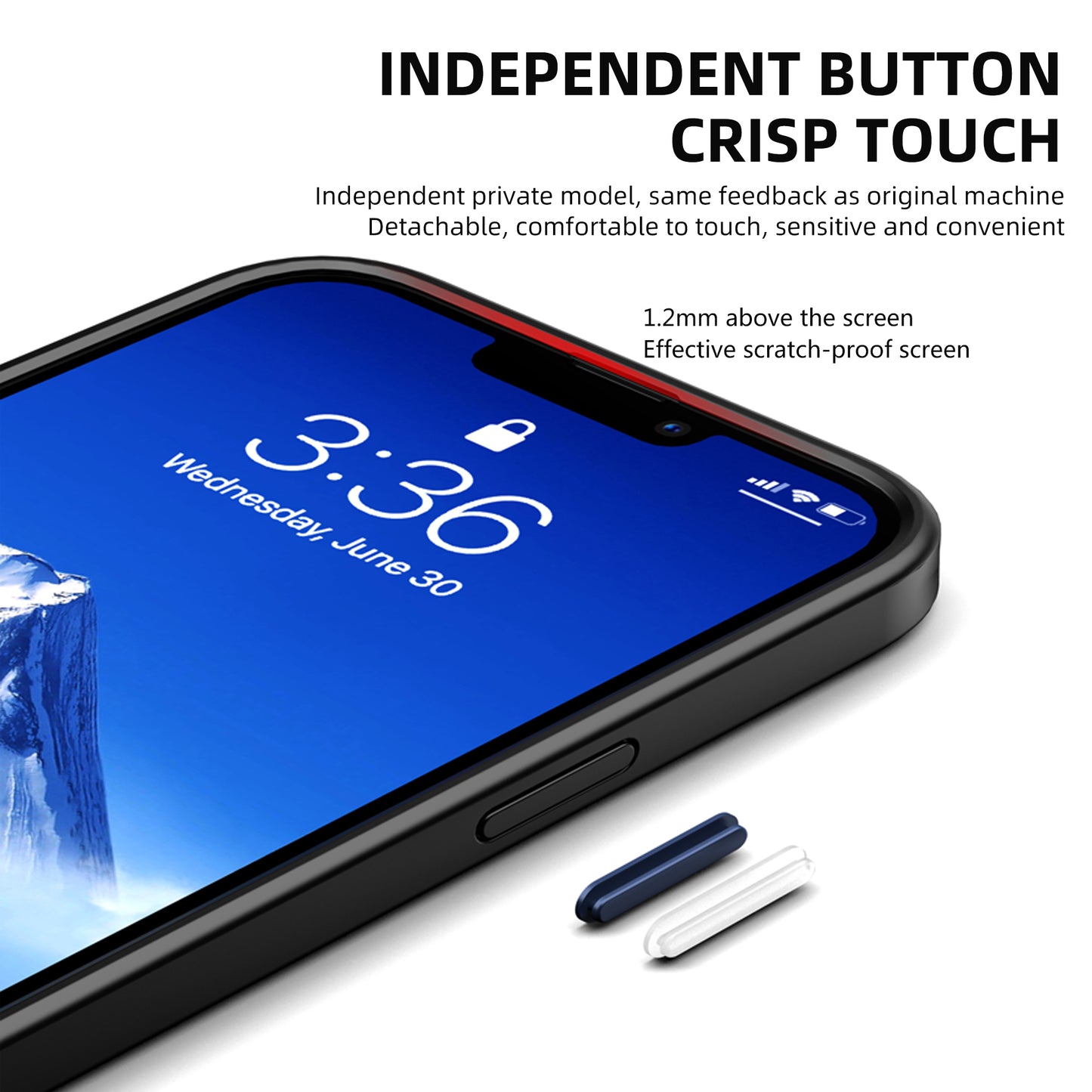 IPAKY Specter Series Soft TPU Frame + Hard Plastic Back Shockproof Protective Cover for iPhone 13 Pro 6.1 inch