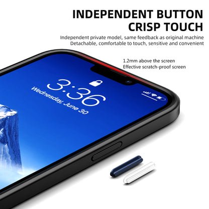 IPAKY Specter Series Soft TPU Frame + Hard Plastic Back Shockproof Protective Cover for iPhone 13 Pro 6.1 inch