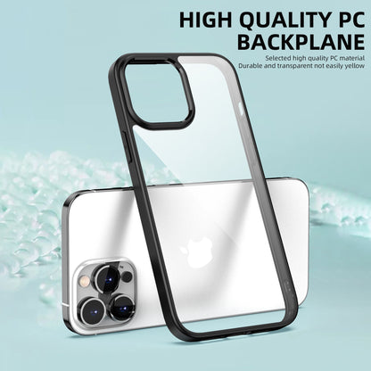 IPAKY PC + TPU Hybrid Cell Phone Case Clear Back Cover Shell Protector for iPhone 13 Pro 6.1 inch