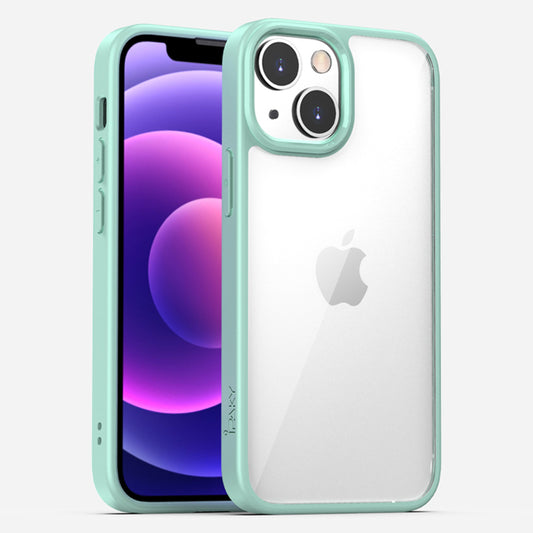 IPAKY PC + TPU Hybrid Cell Phone Case Clear Back Cover Shell Protector for iPhone 13 Pro 6.1 inch