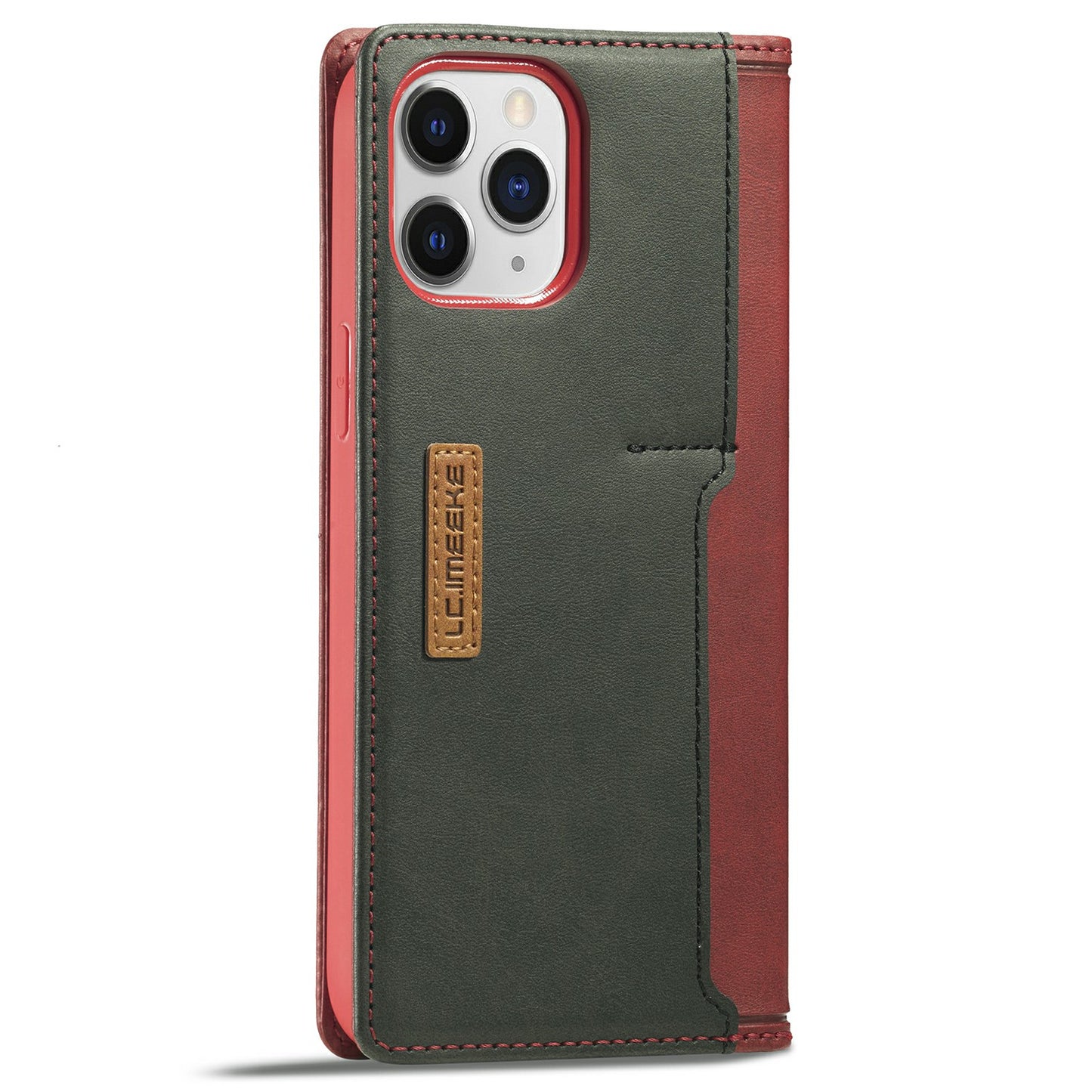 LC.IMEEKE LC-001 Series Full Body Protection Magnetic Buckle Leather Cell Phone Case with Card Slots for Apple iPhone 13 Pro 6.1 inch