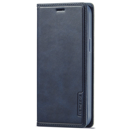LC.IMEEKE LC-001 Series Full Body Protection Magnetic Buckle Leather Cell Phone Case with Card Slots for Apple iPhone 13 Pro 6.1 inch