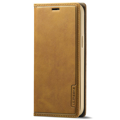 LC.IMEEKE LC-001 Series Full Body Protection Magnetic Buckle Leather Cell Phone Case with Card Slots for Apple iPhone 13 Pro 6.1 inch