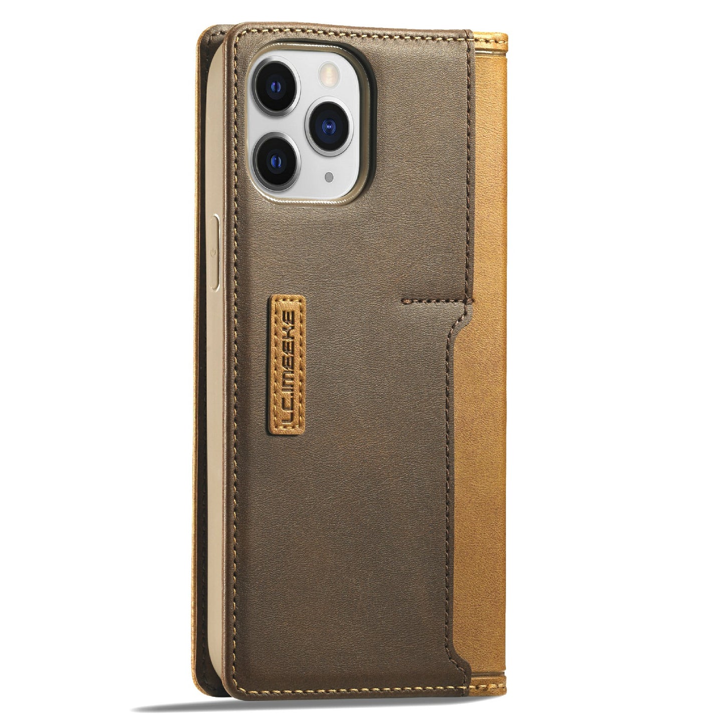 LC.IMEEKE LC-001 Series Full Body Protection Magnetic Buckle Leather Cell Phone Case with Card Slots for Apple iPhone 13 Pro 6.1 inch