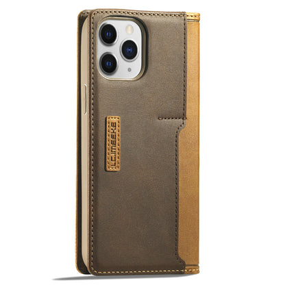 LC.IMEEKE LC-001 Series Full Body Protection Magnetic Buckle Leather Cell Phone Case with Card Slots for Apple iPhone 13 Pro 6.1 inch